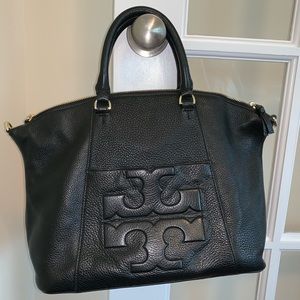 Tory Burch medium T Bombe leather satchel